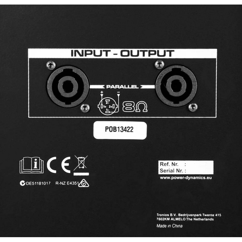 Power Dynamics PD412P Altavoz Pasivo 12" 1200W
