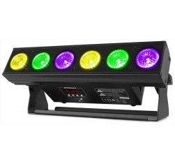 Beamz BBB612 Barra Leds con bateria 6x12W 2