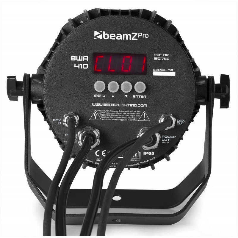 BeamZ BWA410 Foco PAR LED Aluminio exterior IP65