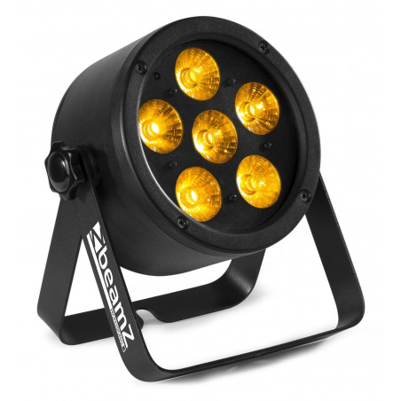 BeamZ BAC302 Foco Par LED Aluminio, 6 LEDs x 12 Watts ,6-en-1,
