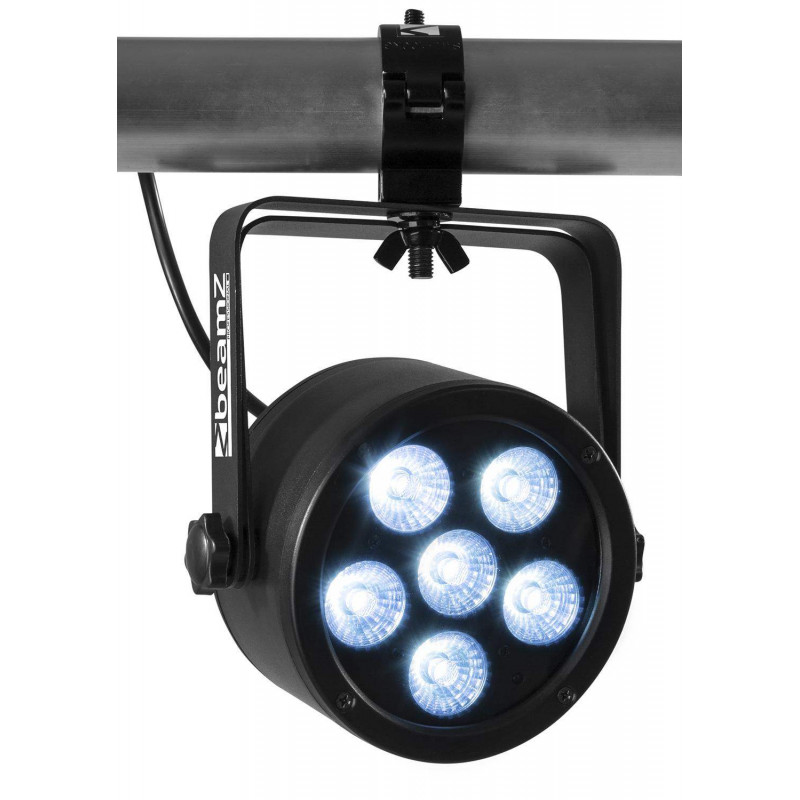 BeamZ BAC302 Foco Par LED Aluminio, 6 LEDs x 12 Watts ,6-en-1,