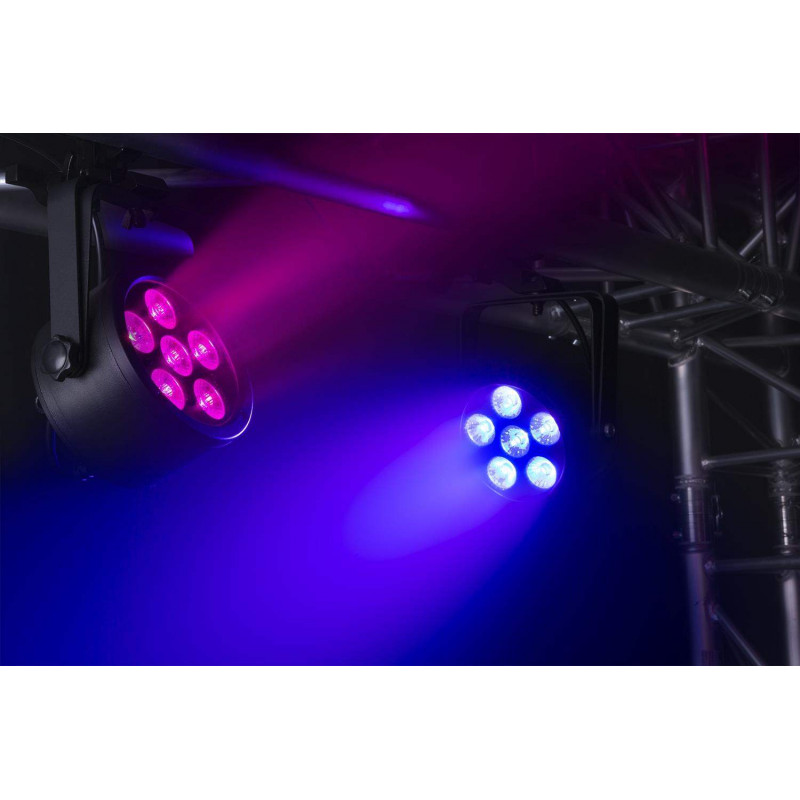 BeamZ BAC302 Foco Par LED Aluminio, 6 LEDs x 12 Watts ,6-en-1,