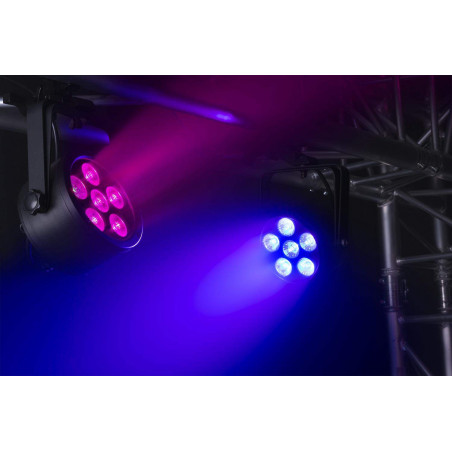 BeamZ BAC302 Foco Par LED Aluminio, 6 LEDs x 12 Watts ,6-en-1,