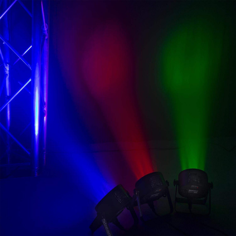 BeamZ BAC302 Foco Par LED Aluminio, 6 LEDs x 12 Watts ,6-en-1,