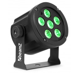 BeamZ SlimPar30 RGB Foco Par Led ,6 LEDs de 3 Watts, Mezcla de color