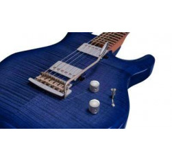 Guitarra Eléctrica Sterling by MusicMan Luke LK100-BLB en acabado Flame Maple Blueberry Burst. 2