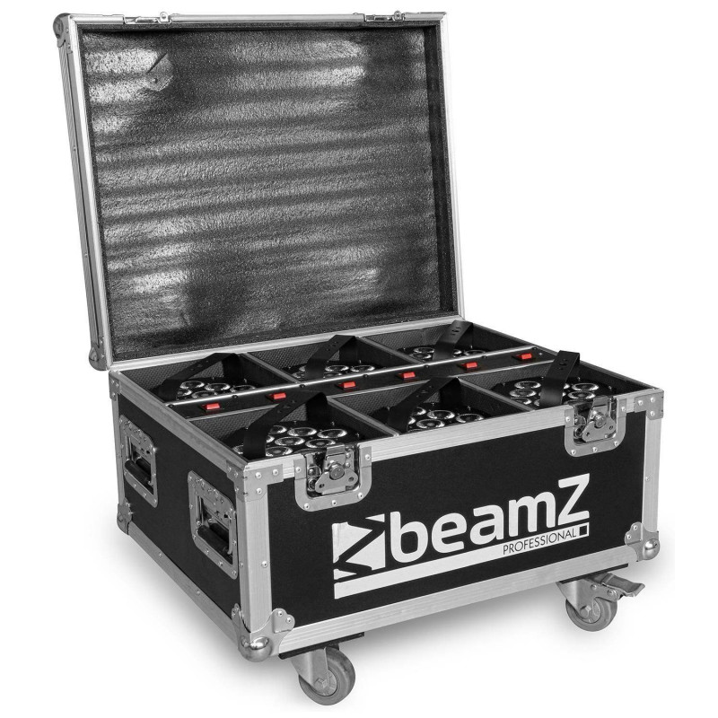BeamZ BBP60 Set 6 Focos a bateria en Flightcase con cargador