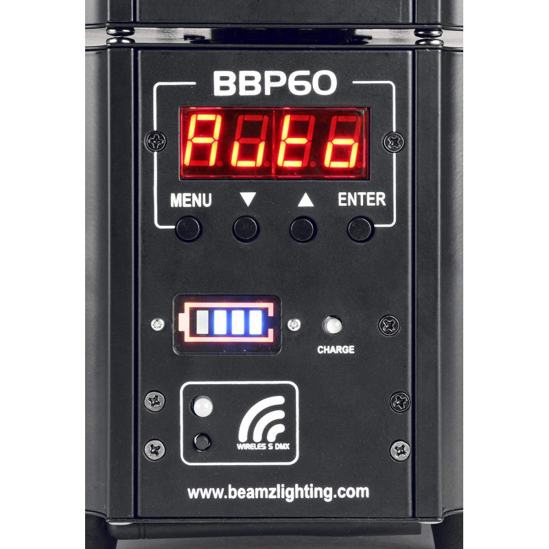 BeamZ BBP60 Set 6 Focos a bateria en Flightcase con cargador