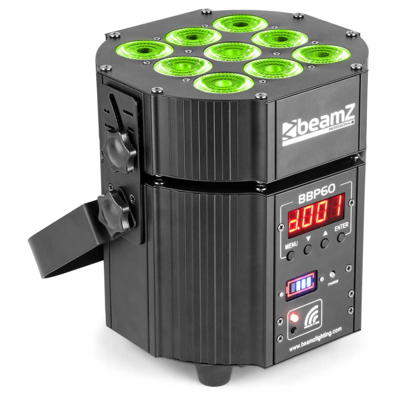 BeamZ BBP60 Set 6 Focos a bateria en Flightcase con cargador