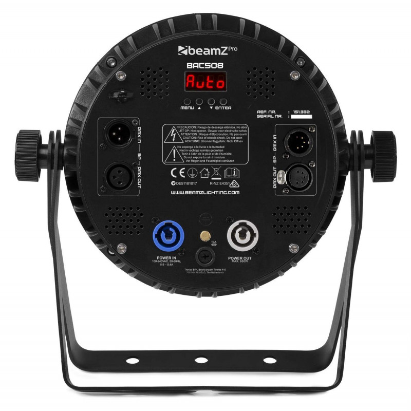 BeamZ BAC509 Foco LED Par profesional Aluminio,12 Leds x10 Watts.