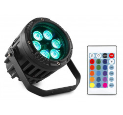 BeamZ BWA63 Foco ParLed  Aluminio IP65,6 leds de 3 Watts 3 en 1 RGB,