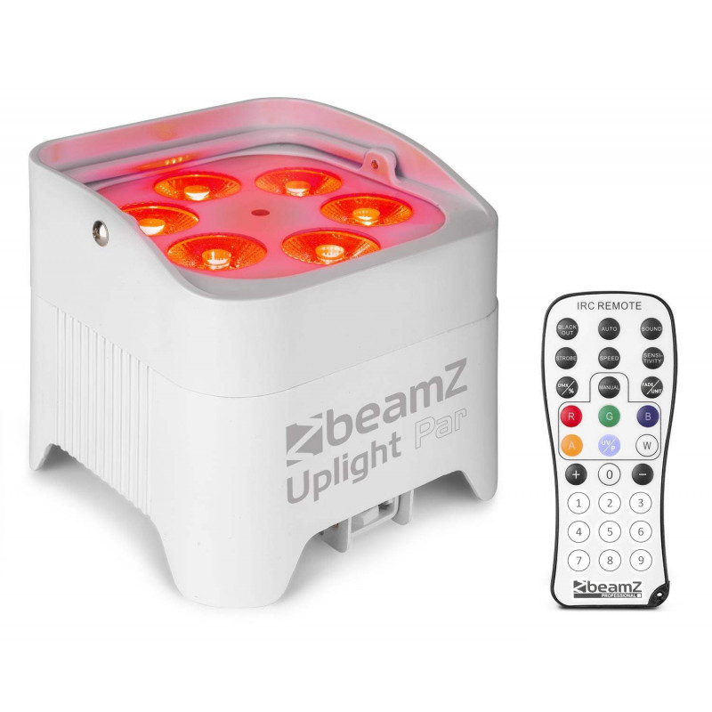 BeamZ BBP96SW Foco PAR Uplight a bateria 6x12W