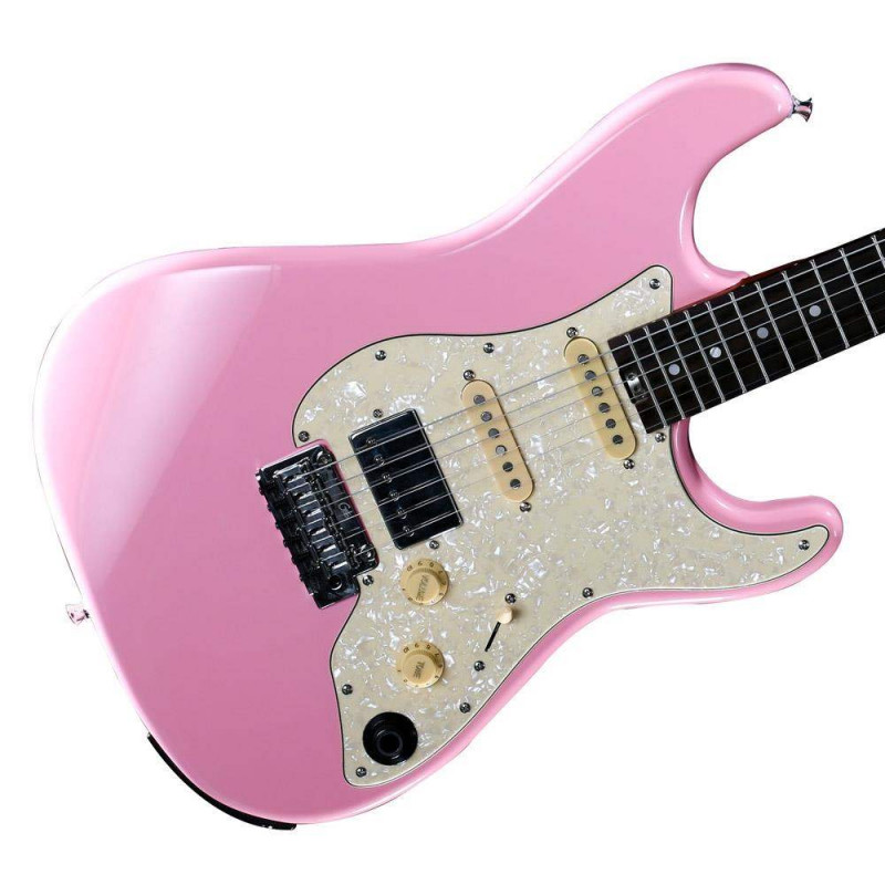 MOOER EFFECTS S800 PINK Guitarra eléctrica con multiefectos y BT