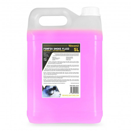 Garrafa de 5 litros de líquido para máquina de humo de alta densidad y biodegradable Beamz 160.583. Garrafa de 5 litros de líquido para máquina de humo de alta densidad y biodegradable Beamz 160.583.