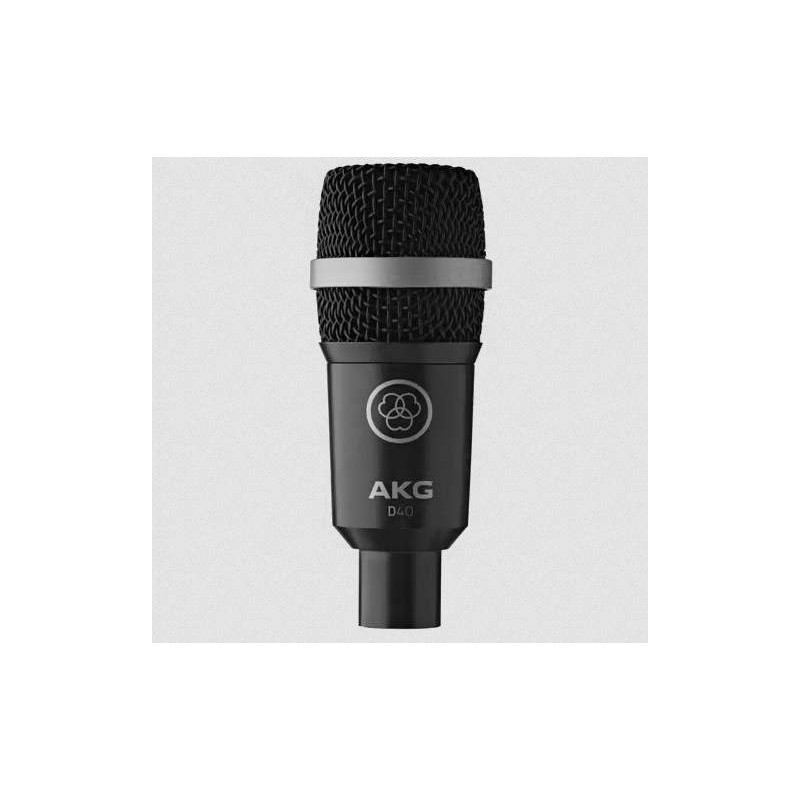 comprar micro AKG D40, Micrófono dinámico cardioide AKG D40 para viento/metal, baterías y amplificadores.