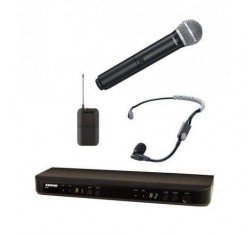 Sistema inalámbrico Shure BLX1288E/SM35 dual de mano/diadema COMBO PG