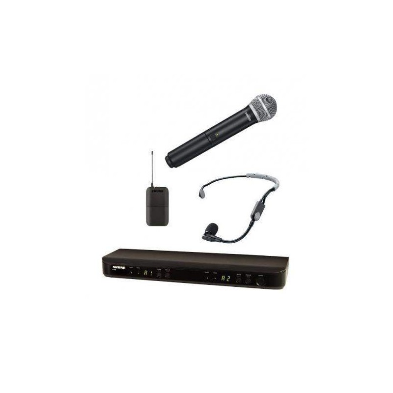 Sistema inalámbrico Shure BLX1288E/SM35 dual de mano/diadema COMBO PG