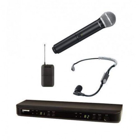 Sistema inalámbrico Shure BLX1288E/SM35 dual de mano/diadema COMBO PG