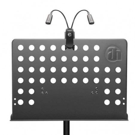 Set de Atril de partituras profesional con una lámpara con 4 Leds Adam Hall SMS17 SET 1.