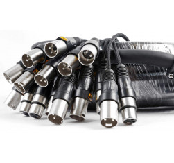 Power Dynamics CX160 Manguera escenario 12 entradas XLR y 4 salidas XLR con cajetin 15 metros 2