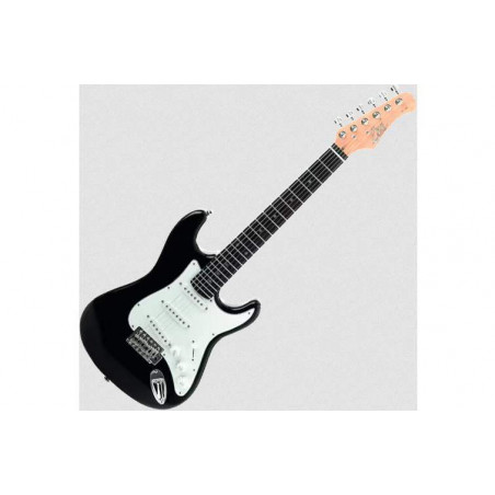 comprar Guitarra Eléctrica Cadete 3/4 EKO S100 BLK Tipo Strato, con cuerpo de Tilo y configuración S-S-S, Acabado Negro.
