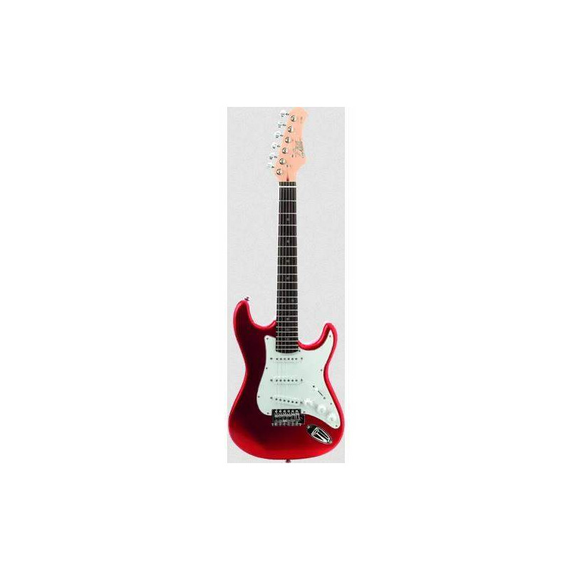 S100 Guitarra Eléctrica Tipo Strato 3/4 Chrome Red