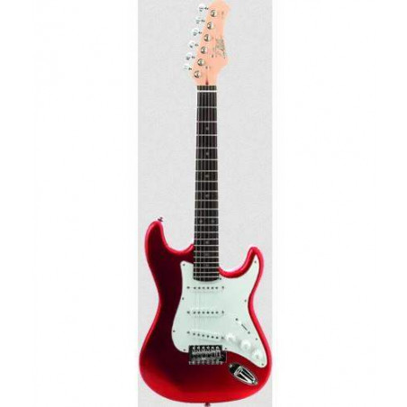 Eko ST100 Guitarra Eléctrica Tipo Strato 3/4 Chrome Red