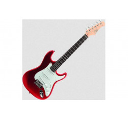 Eko ST100 Guitarra Eléctrica Tipo Strato 3/4 Chrome Red 2