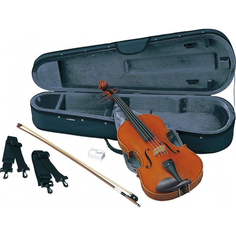 Viola Acústica YAMAHA VA5 S14, de 14", con arco, afinaprimas, resina y estuche.