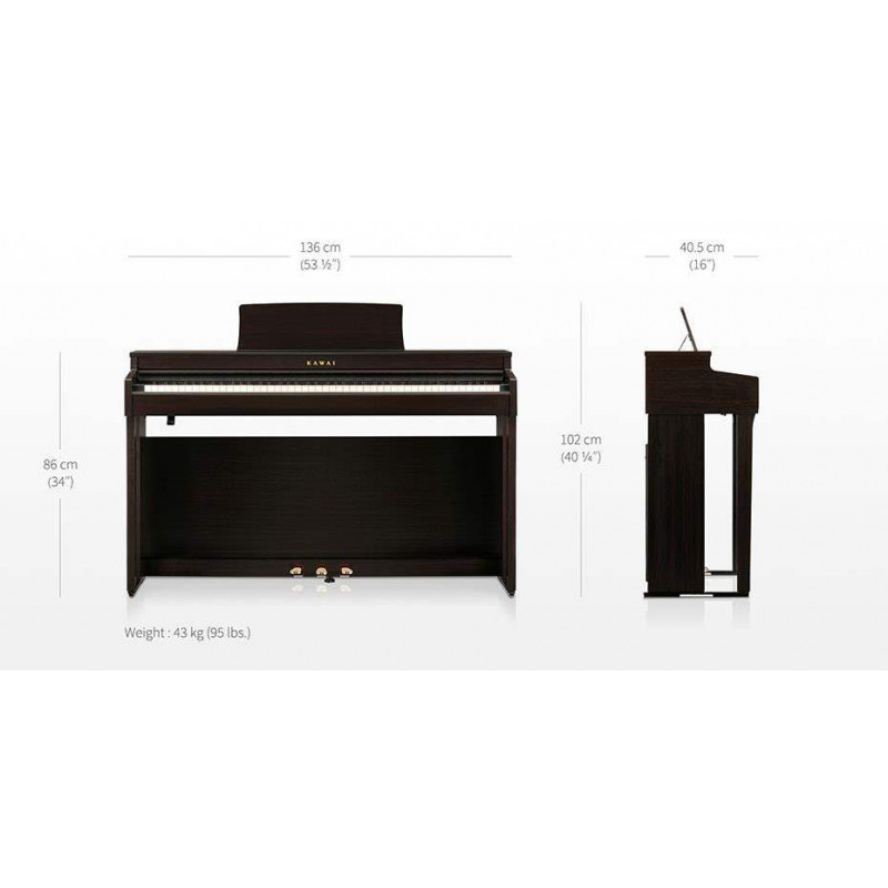 Kawai CN-201 W Piano Digital 88 teclas Blanco Mate