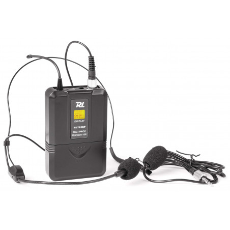 Power Dynamics PD782BP  Petaca transmisora inalambrica para serie PD780,con micro headset y de solapa, incorporado, Power Dynamics PD782BP  Petaca transmisora inalambrica para serie PD780,con micro headset y de solapa, incorporado,