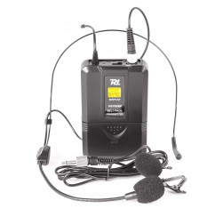 Power Dynamics PD782BP  Petaca transmisora inalambrica para serie PD780,con micro headset y de solapa, incorporado, 2