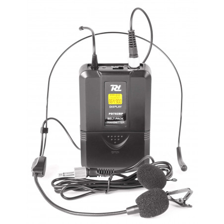 Power Dynamics PD782BP  Petaca transmisora inalambrica para serie PD780,con micro headset y de solapa, incorporado, Power Dynamics PD782BP  Petaca transmisora inalambrica para serie PD780,con micro headset y de solapa, incorporado,