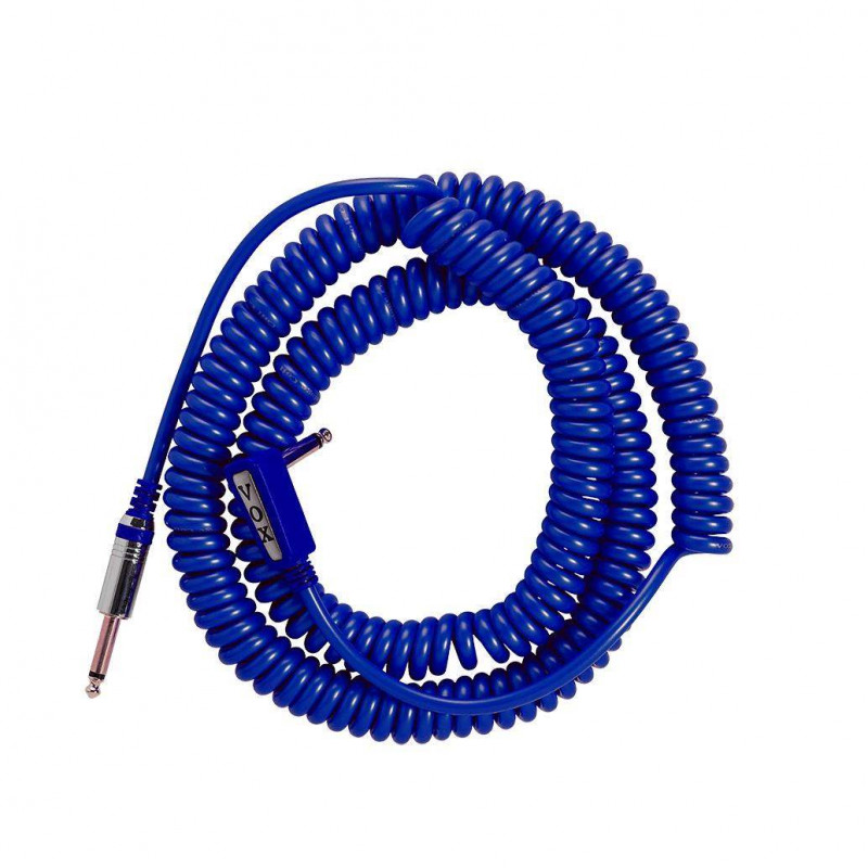 comprar Cable de Instrumento Rizado VOX VCC-090BL de una longitud máxima de 9 metros y color azul.