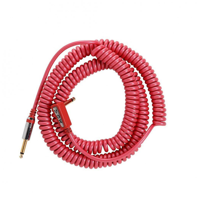 comprar Cable de Instrumento Rizado VOX VCC-090Rd de una longitud máxima de 9 metros y color rojo.