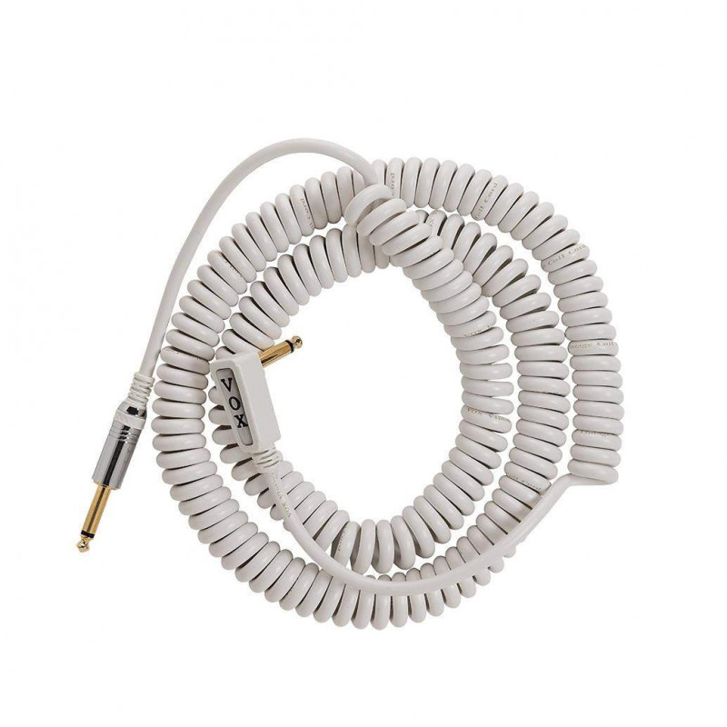 comprar Cable de Instrumento Rizado VOX VCC-090WH de una longitud máxima de 9 metros y color blanco.