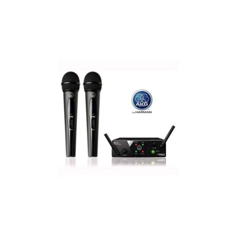 Sistema inalámbrico dual con 2 transmisores de mano AKG WMS-40 Mini Dual Vocat Set