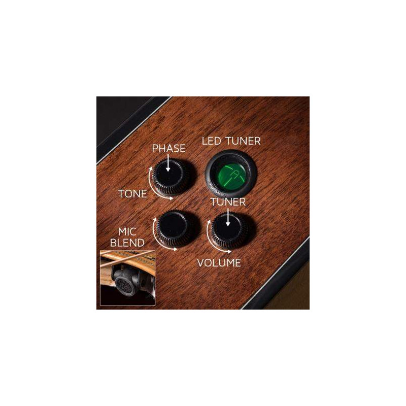 FRANK GAMBALE LUXE NYLON BR Guitarra Acústica Cuerdas Nylon