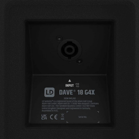 DAVE 18 GX4 Sistema de PA activo 2.1 compacto DAVE 18 GX4 Sistema de PA activo 2.1 compacto