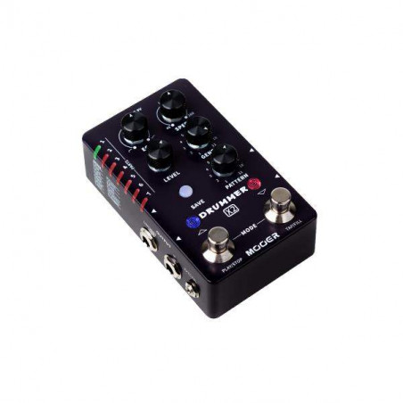 comprar Pedal Caja de Ritmos MOOER Drummer X2 pensado para guitarristas que necesitan ritmos de bateria en directo.