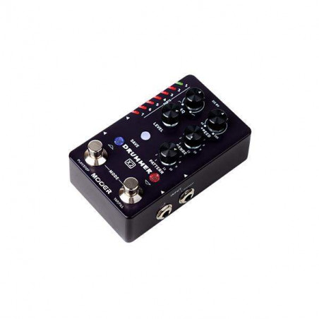 comprar Pedal Caja de Ritmos MOOER Drummer X2 pensado para guitarristas que necesitan ritmos de bateria en directo.