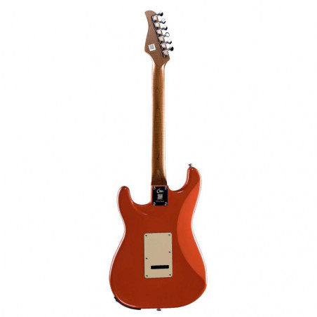 comprar Guitarra eléctrica tipo strato con  multiefectos y Bluetooth MOOER Effects P800 FIESTA RED.