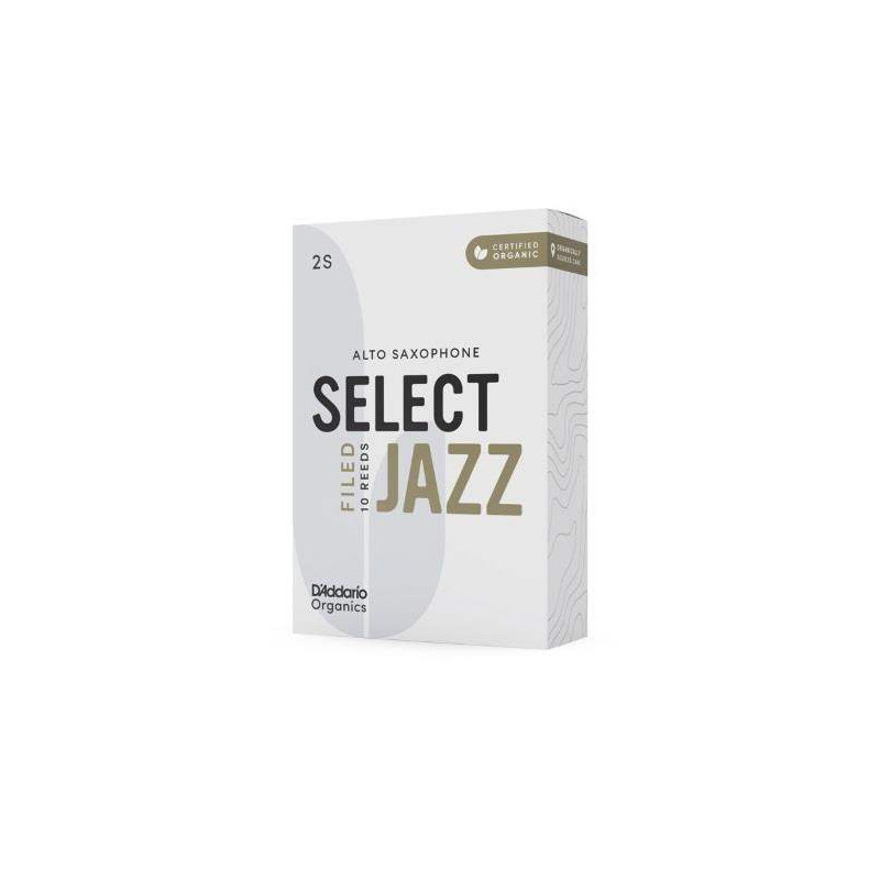 comprar Caja 10 Cañas D'Addario Saxo Alto Organic Select Jazz Limadas 2 Media.