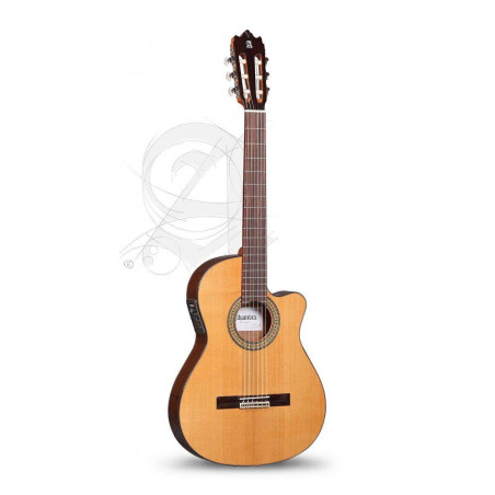 Guitarra Clásica de caja estrecha Electrificada Cut-Away Alhambra 3C-CT-E1 con electrificación Fishman Clásica M.