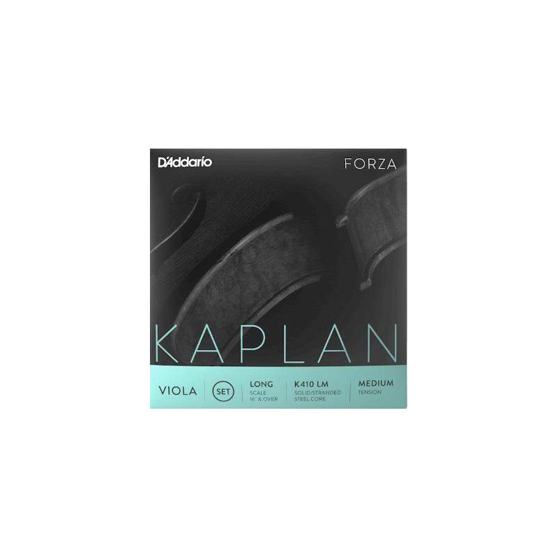 cuerdas Viola 16" - 17" d'Addario Kaplan K410 LM med escala larga