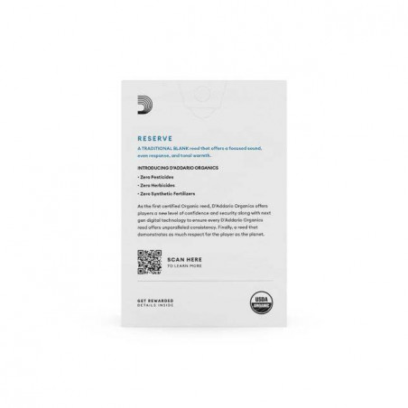 Caja de 10 cañas para Clarinete Sib d'Addario Organic Reserve dureza 4 ODCR1040. Caja de 10 cañas para Clarinete Sib d'Addario Organic Reserve dureza 4 ODCR1040.