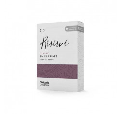 Caja de 10 cañas para Clarinete Sib d'Addario Organic Reserve Classic dureza 3 ODCT1030.