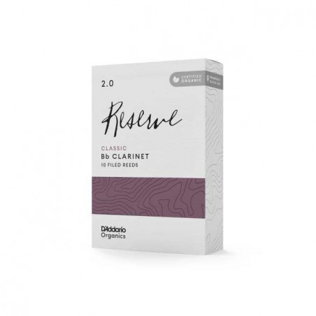 Caja de 10 cañas para Clarinete Sib d'Addario Organic Reserve Classic dureza 3 ODCT1030. Caja de 10 cañas para Clarinete Sib d'Addario Organic Reserve Classic dureza 3 ODCT1030.