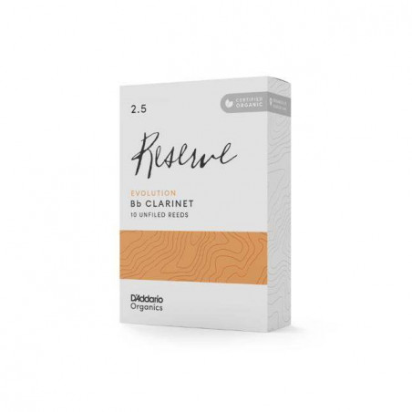 Caja de 10 cañas para Clarinete Sib d'Addario Organic Reserve Evolution dureza 4.0 ODCE1040. Caja de 10 cañas para Clarinete Sib d'Addario Organic Reserve Evolution dureza 4.0 ODCE1040.