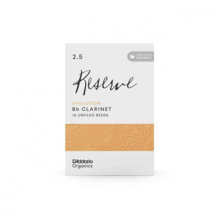 Caja de 10 cañas para Clarinete Sib d'Addario Organic Reserve Evolution dureza 4.0 ODCE1040. Caja de 10 cañas para Clarinete Sib d'Addario Organic Reserve Evolution dureza 4.0 ODCE1040.